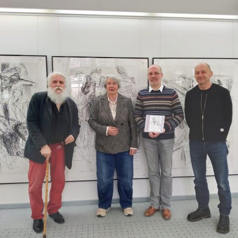 von links: Horst Peter Meyer, Stefanie Barbara Schreiner, Dr. Tobias Ertel, Stefan Knechtel