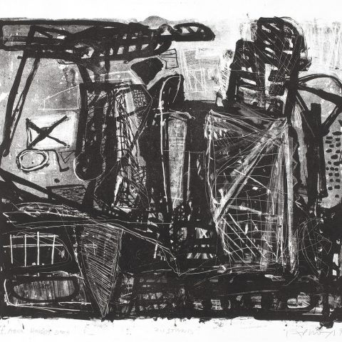 IST ABER HOFFEN DOCH 1996, Zustandsdruck, Lithografie/Karton, 44,5 x 54,5 cm