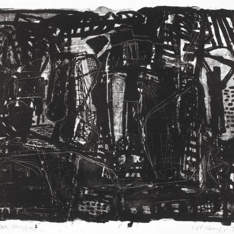 IST ABER HOFFEN DOCH 1996, Lithografie/Bütten, 44,5 x 54,5 cm