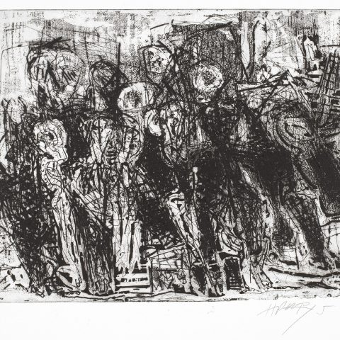 BUTSCHA 2023, Radierung/Bütten, 30x 40 cm